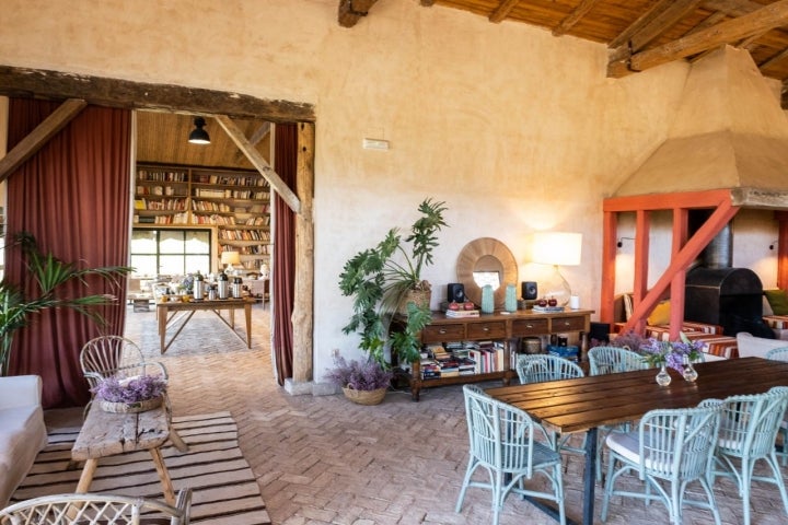 Vista de la entrada a la zona donde se coloca el brunch.