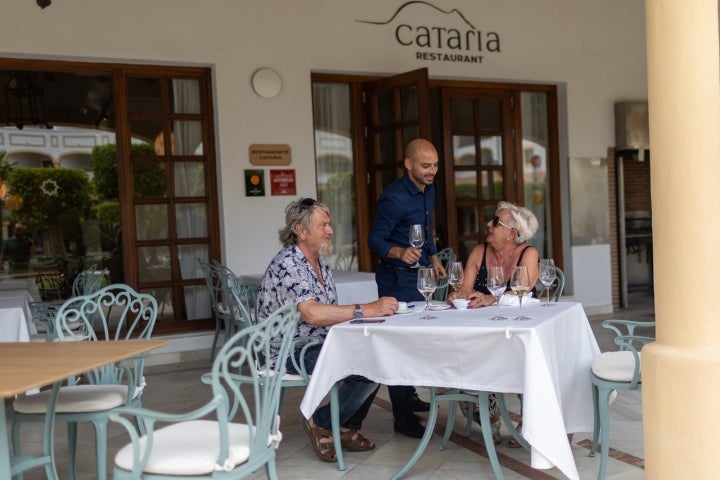 La terraza del restaurante.