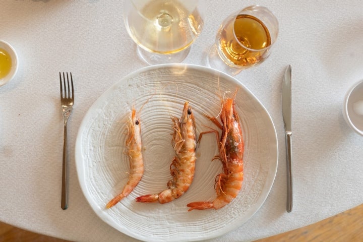 Gamba blanca, gamba roja y langostino de alba.