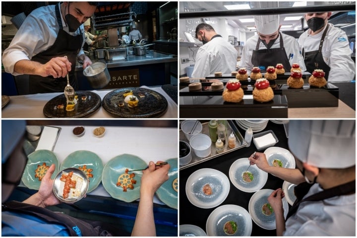 Los nuevos platos de Lasarte. Cocina