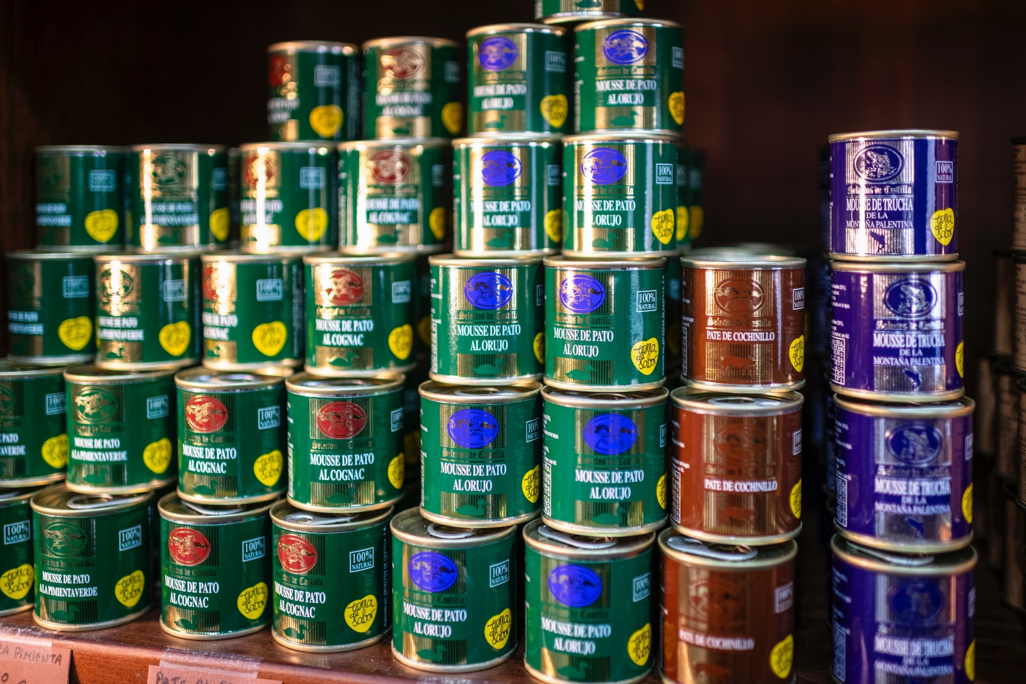 En una zona de caza nunca pueden faltar los surtidos de paté y mousse.