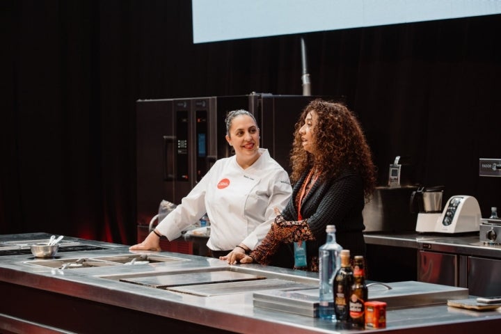 Bea Sotelo, antes de comenzar a cocinar.