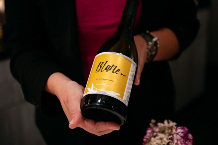 Botella de vino.