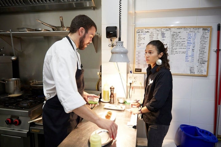 Oriol Casals, jefe de cocina del restaurante 'Teoric'.