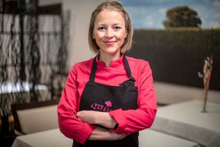 Teresa Gutiérrez es la embajadora de la DO. del azafrán de la Mancha.