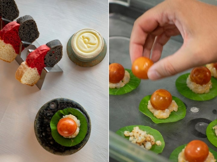 Nuevos platos Akelarre entrante txipirón