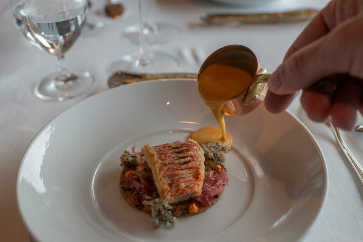Nuevos platos Akelarre salmonete