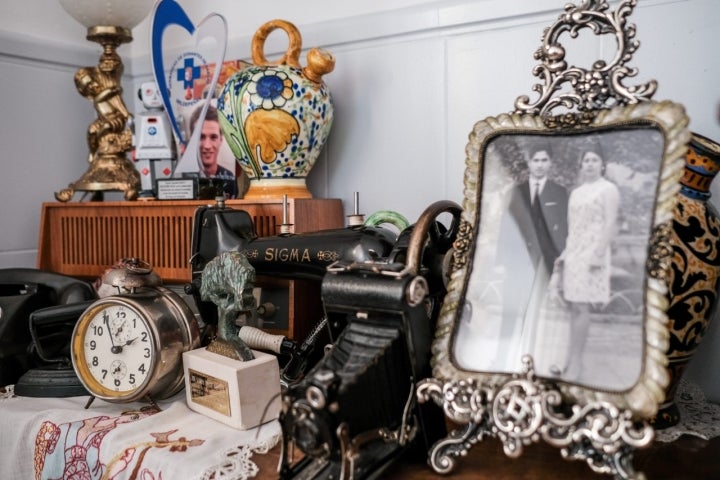 Detalles de la decoración de la pastelería.