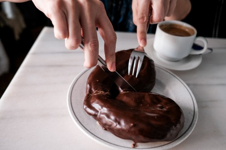 Palmera de chocolate.