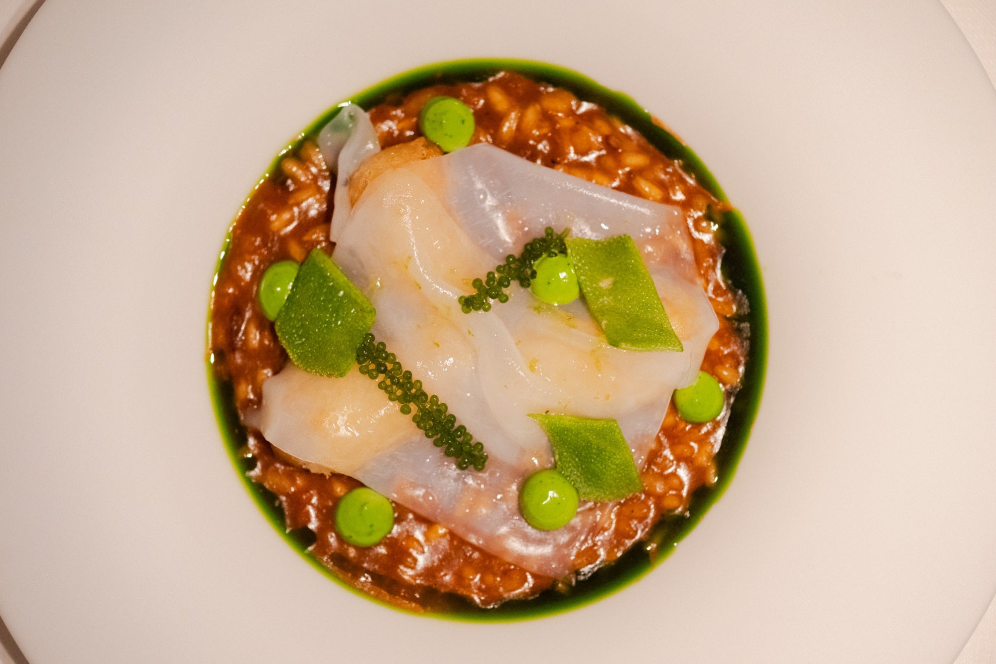 Arroz meloso de calamar.