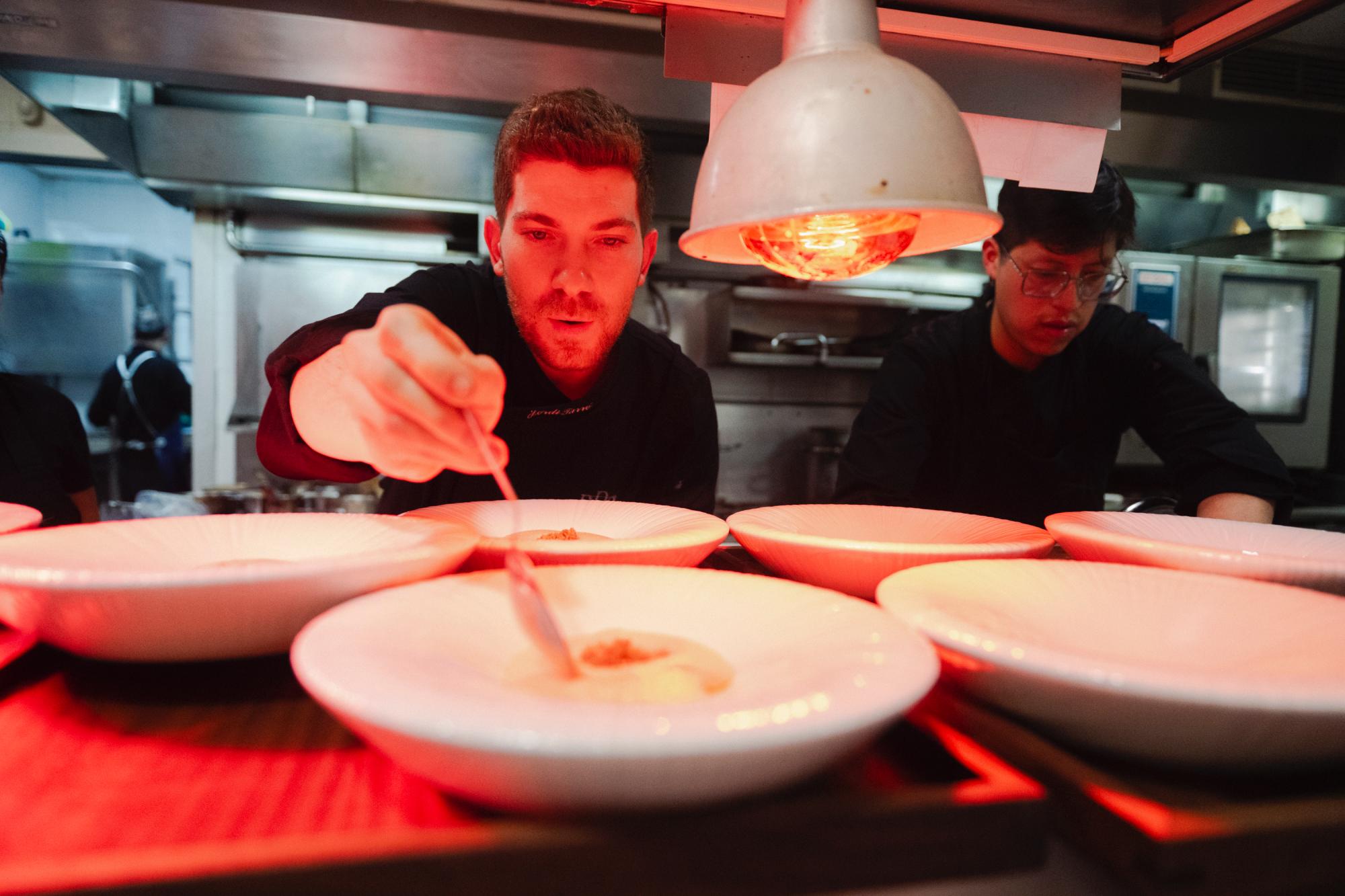 Jordi Tarré, en las cocinas