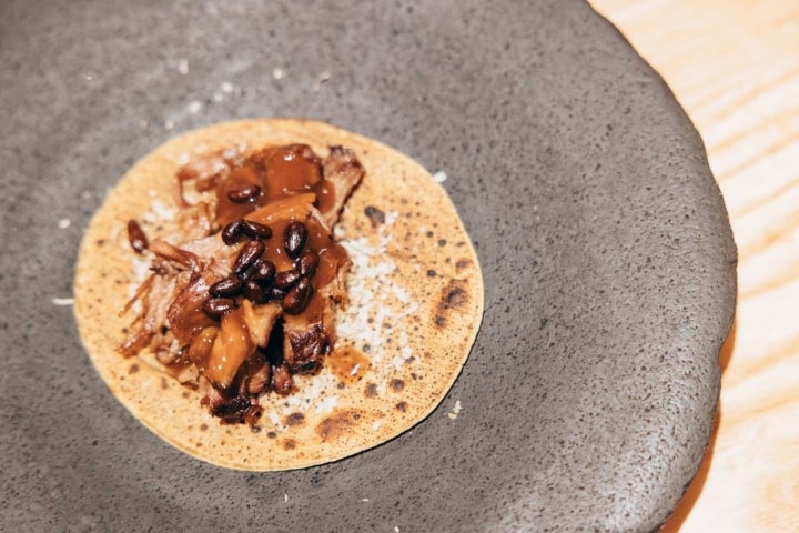 Plato de gaite en el restaurante 8Aborigen