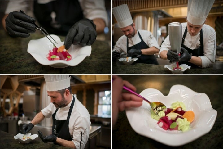 Y para terminar, una menestra de verduras convertida en postre.