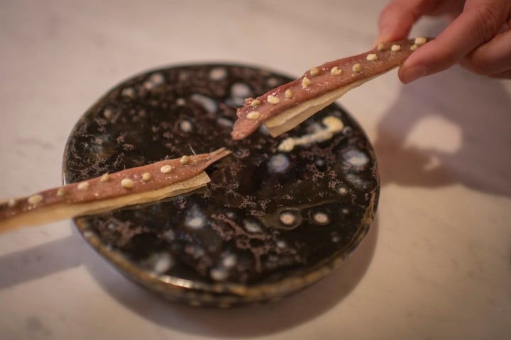 ​  ​ Restaurante 'Amós'. Madrid. ​  ​Anchoa