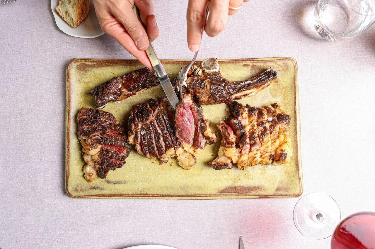 La pionera presentación de la carne en 'Laia'.