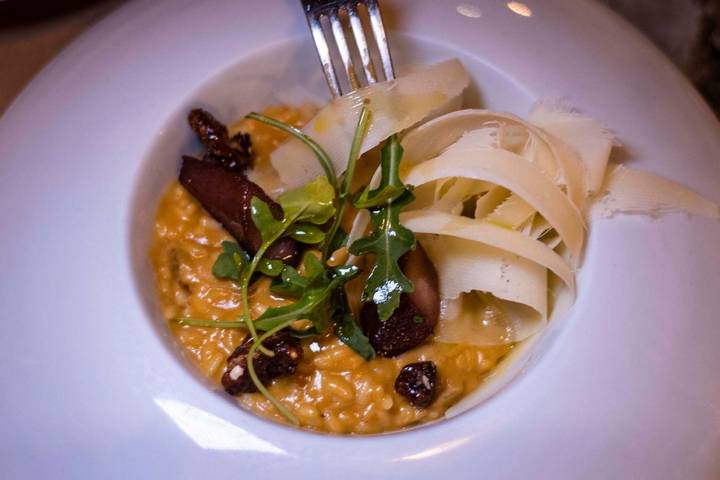 El 'risotto' es el plato emblema del restaurante.
