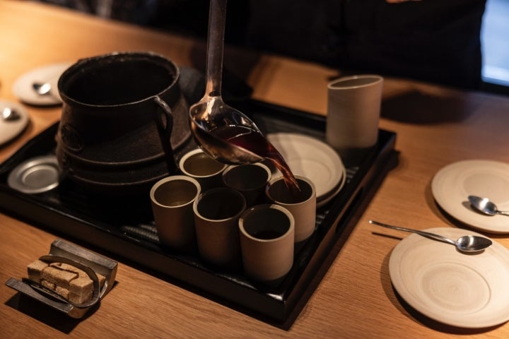 Café de puchero con achicoria.