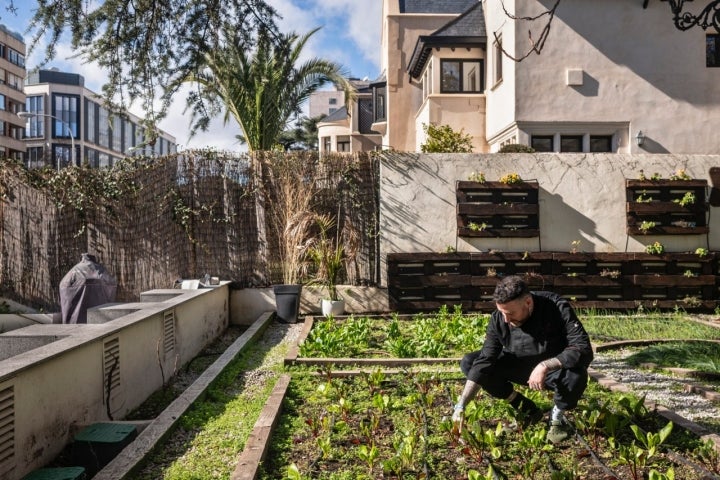 Huerto del restaurante Bancal (Madrid).