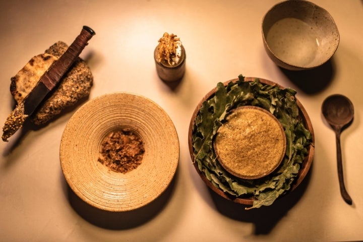 Un pase con más de siete tipos de setas, algunas cultivadas en el restaurante.