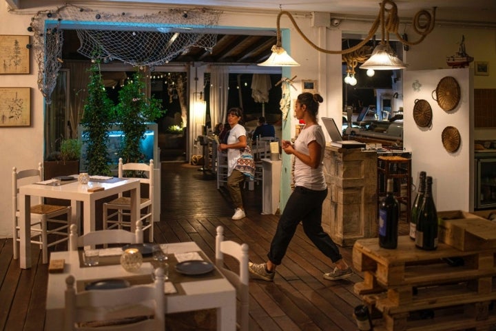 Restaurante 'Can Vent' (Es Pujols, Formentera): sala