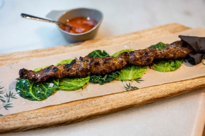 pincho de lagarto ibérico