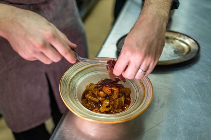 callos con cecina