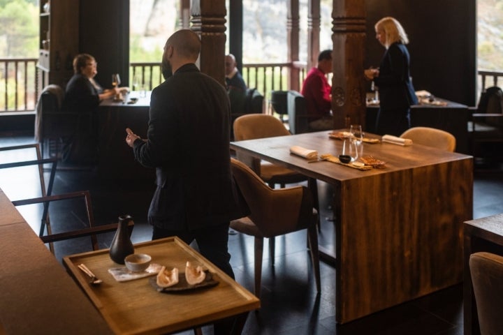 Sala de comedor del restaurante 'Casas Colgadas'