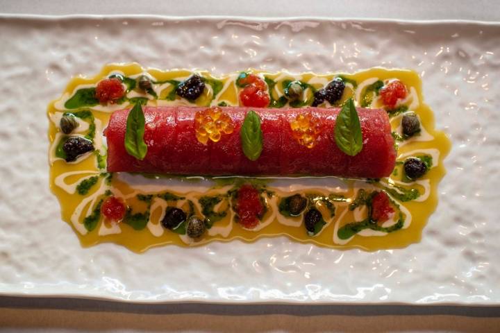 Restaurante 'Compartir': canelón de atún con sabores mediterráneos