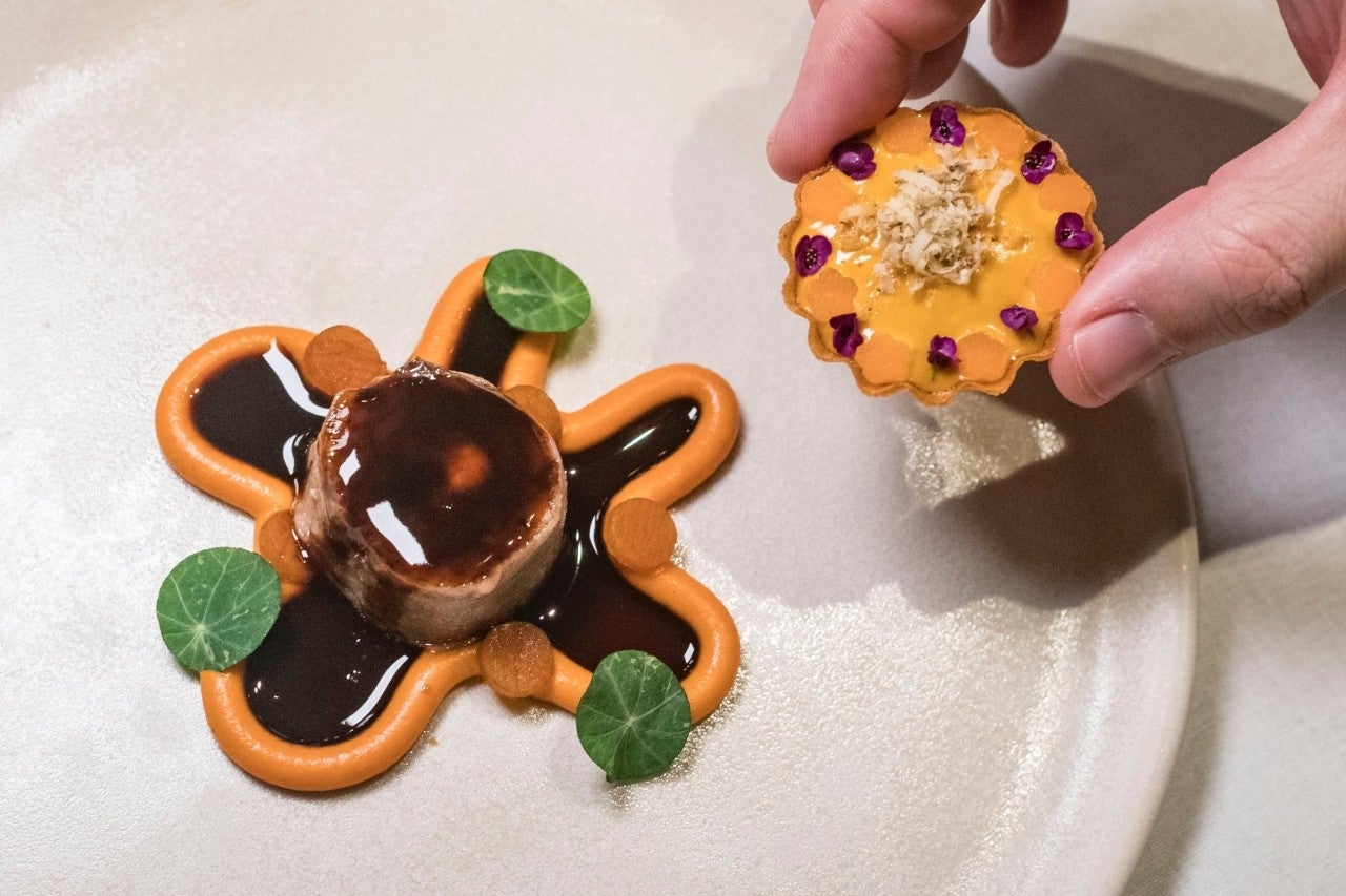 Cabra palmera del restaurante Cráter (Tenerife).