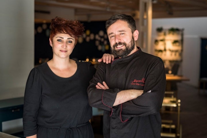 Retrato de César Niño y Sandra Martín.