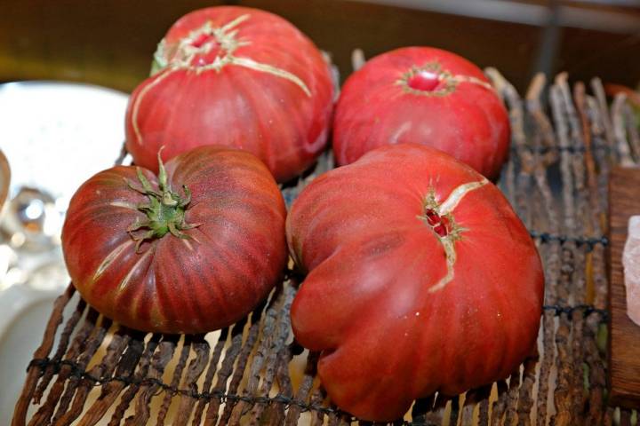 En 'El Invernadero' la carta la marca la naturaleza. Ahora es tiempo de tomates.