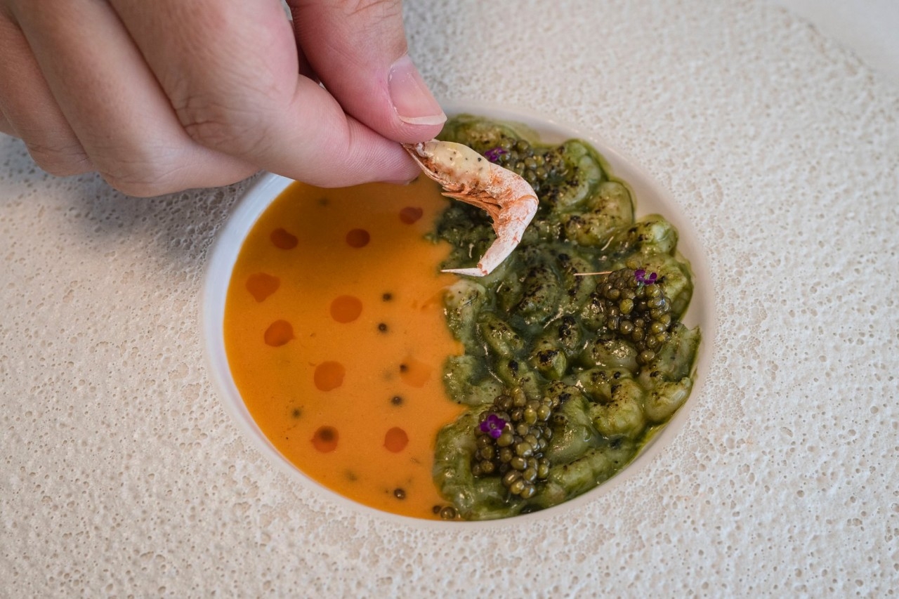 Plato Transculturación del restaurante El Pellizco by Rigoberto Almeida (Fuerteventura).