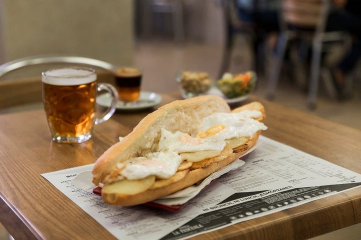 bocadillo del bar mistela en valencia