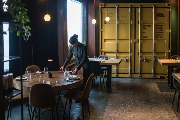 Comedor del restaurante Farigola&Menta (Valencia):