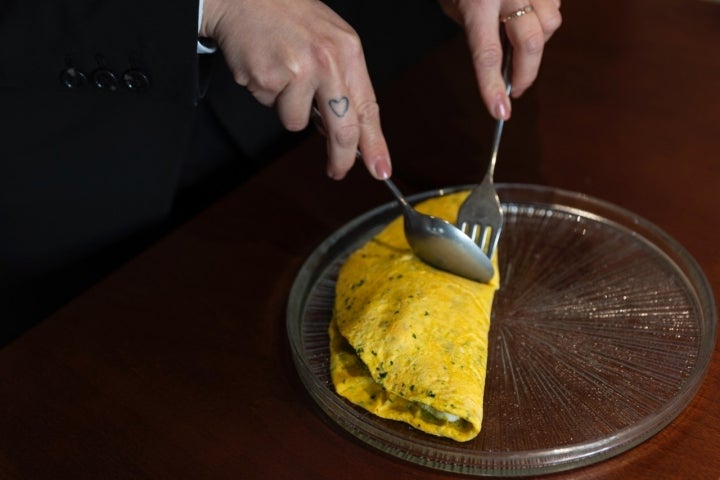 Tortilla de bacalao.