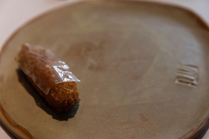 La croqueta de jamón ibérico.