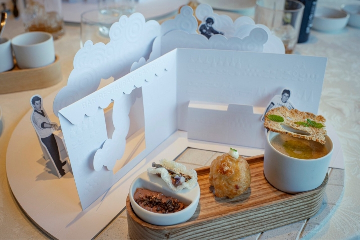 Aperitivos del restaurante Fontané de los hermanos Roca.