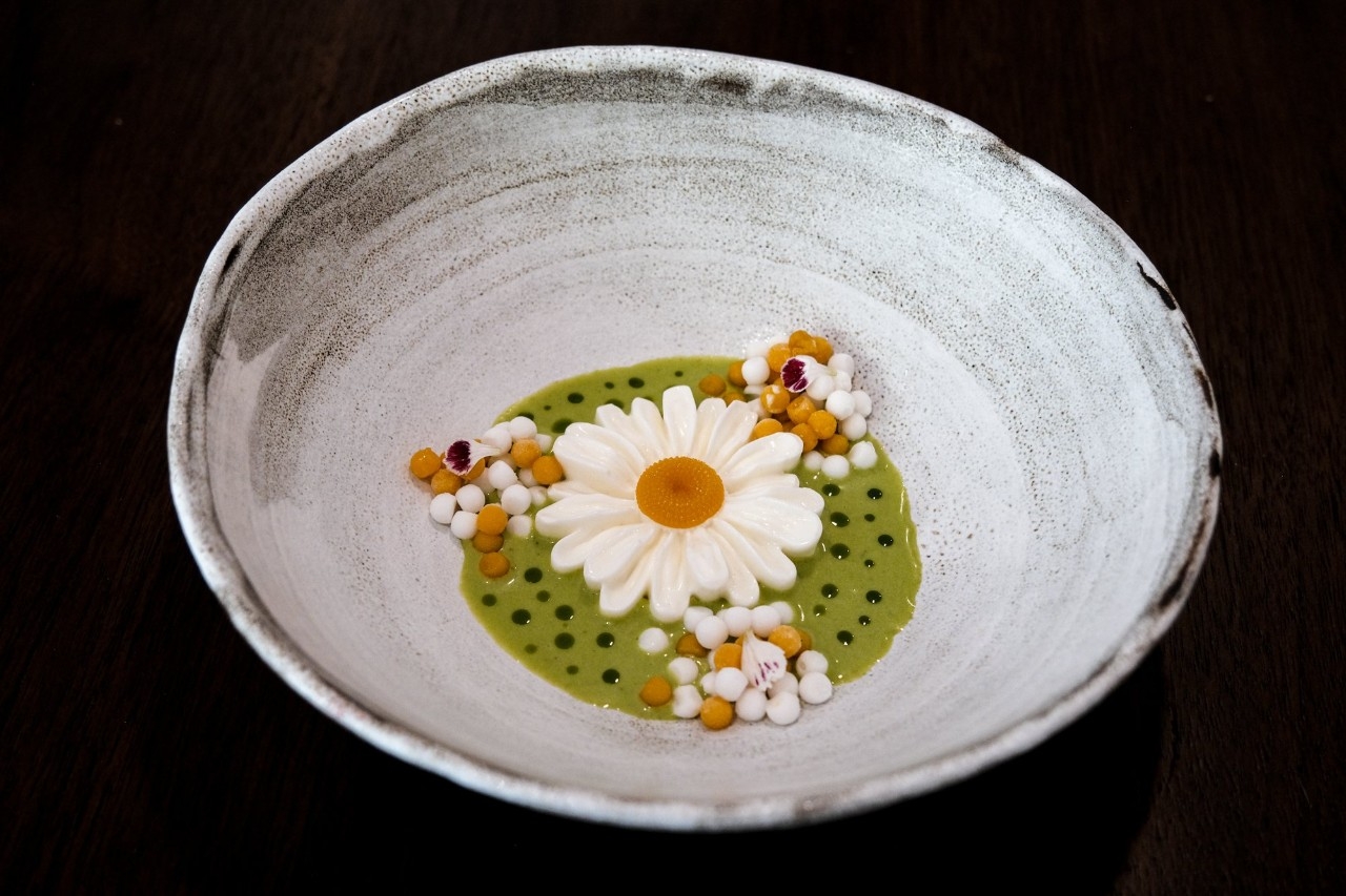 Postre Flor thaï.
