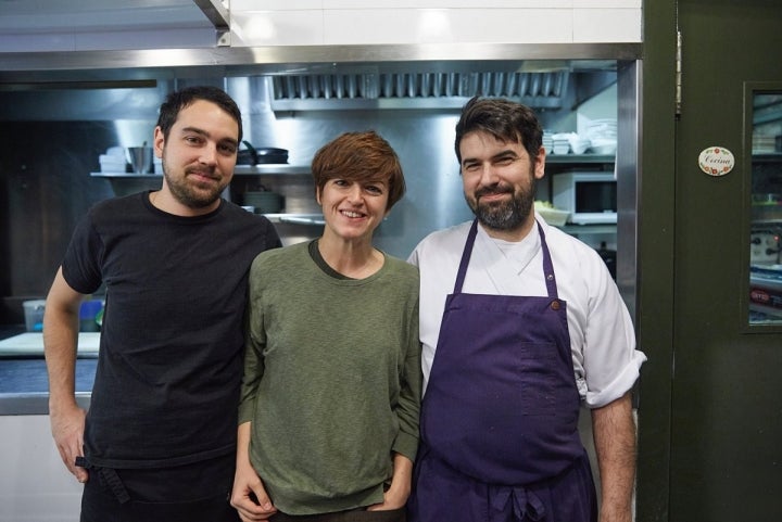 Abel Sierra, Olga Calvo y Borja Sierra.