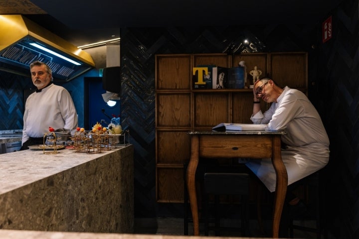 El chef al final del servicio.