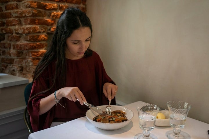 Raviolis de Burguiñón de carrillera.