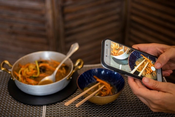 Ramen de la huerta y bosque de otoño, imposible resistirse a fotografiarlo.