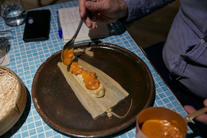 tamal hoja santa