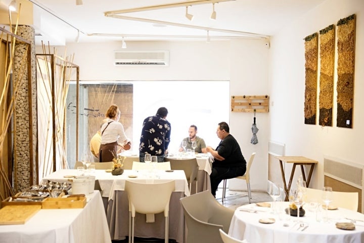 Toda la decoración del restaurante está inspirada en la naturaleza.