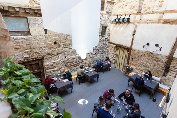 sala del restaurante nublo