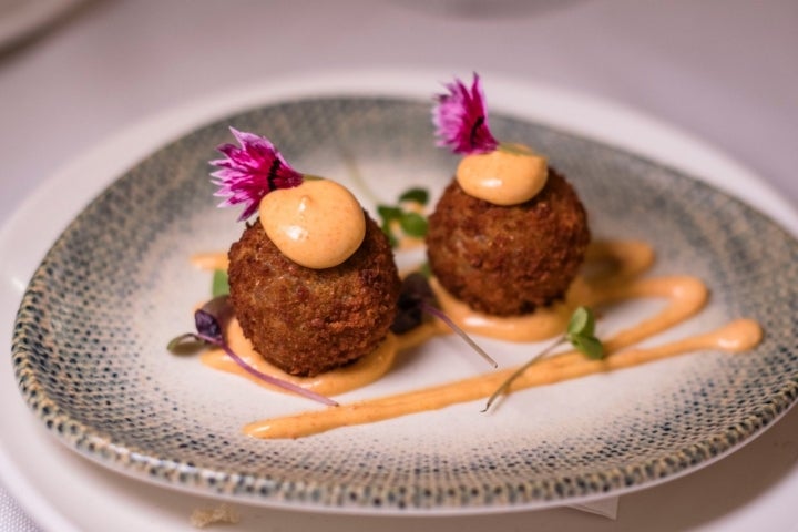 Croquetas de ternera en 'Origen' de Las Palmas de Gran Canaria