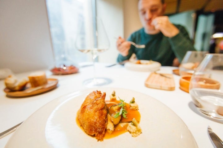 Restaurante 'Pablo' (León): codorniz rellena de sus interiores