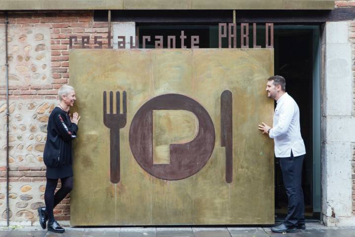 27/11/2018. León. Restaurante Pablo. Av. los Cubos, 8. Yolanda Rojo y Pablo Losada. Foto de César Cid.