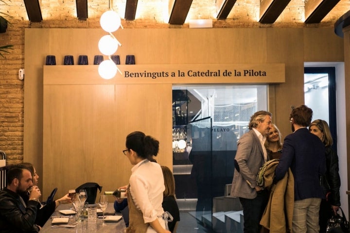 El restaurante se ha convertido en la catedral de la 'pllota'.