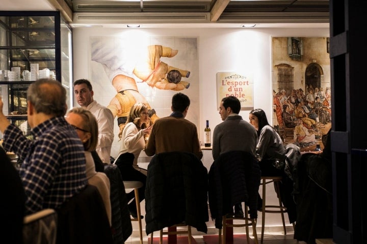 El restaurante es todo un homenaje a la 'pilota'.